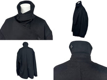 Load image into Gallery viewer, 極美品 Christian Dior クリスチャンディオール FRONT PANEL PEA COAT トレンチコート 943C435B4703 ブラック サイズ50 中古 4b004395