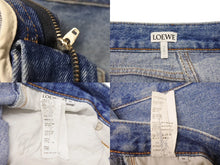 Load image into Gallery viewer, LOEWE ロエベ デニム スカート 再構築アシンメトリー S2105350IB インディゴブルー サイズ36 レディース 4b004398