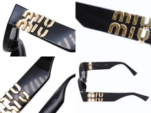 Load image into Gallery viewer, MIUMIU ミュウミュウ サングラス ブラック プラスチック 54□21 SMU11W レディース 美品 中古 4b004400