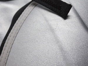 極美品 DIESEL ディーゼル バックパック リュック X09138 PR792 シルバー ブラック ポリウレタン ポリエステル 中古 4b004401