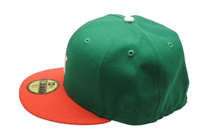 極美品 ESSENTIAL エッセンシャル FEAROFGOD フィアオブゴッド NEWERA ニューエラ 59FIFTY FITTED CAP ベースボールキャップ グリーン 中古 4b004406