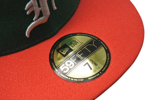 極美品 ESSENTIAL エッセンシャル FEAROFGOD フィアオブゴッド NEWERA ニューエラ 59FIFTY FITTED CAP ベースボールキャップ グリーン 中古 4b004406