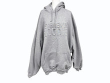 Load image into Gallery viewer, 極美品 VETEMENTS ヴェトモン 24FW ILLUSION LOGO HOODIE フーディー パーカー UA65HD370G コットン グレー サイズXS 中古 4b004408