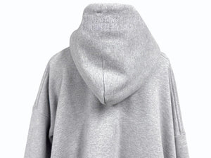 極美品 VETEMENTS ヴェトモン 24FW ILLUSION LOGO HOODIE フーディー パーカー UA65HD370G コットン グレー サイズXS 中古 4b004408