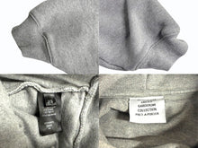 Load image into Gallery viewer, 極美品 VETEMENTS ヴェトモン 24FW ILLUSION LOGO HOODIE フーディー パーカー UA65HD370G コットン グレー サイズXS 中古 4b004408