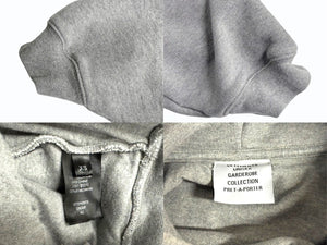 極美品 VETEMENTS ヴェトモン 24FW ILLUSION LOGO HOODIE フーディー パーカー UA65HD370G コットン グレー サイズXS 中古 4b004408