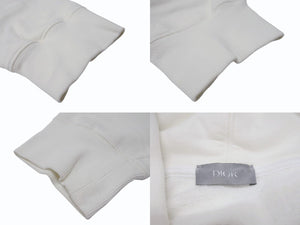 Christian Dior クリスチャンディオール プルオーバーフーディー パーカー 243J691B0531 サイズXL 刺繍デザイン ホワイト 美品 中古 4b004410
