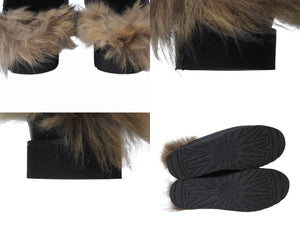 UGG AMBUSH Loafer アグ アンブッシュ ローファー 1172911 ブラック メタル シープスキン 美品 中古 4b004412