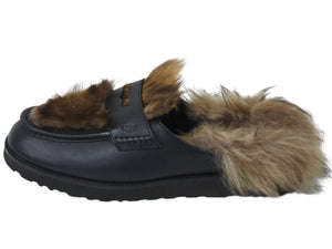 UGG AMBUSH Loafer アグ アンブッシュ ローファー 1172911 ブラック メタル シープスキン 美品 中古 4b004412