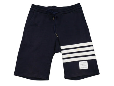 THOM BROWNE トムブラウン クラシック ループバック 4BAR スウェットショーツ MJQ012H サイズ0 ネイビー ホワイト 良品 中古 4b004414