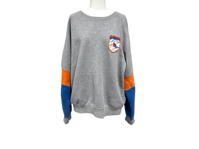 Christian Dior クリスチャンディオール DIOR Peter Doig ワッペンスウェット 213J650A0531 グレー オレンジ ブルー 美品 中古 4b004415