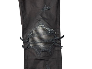 AMIRI アミリ MX1 バイカーデニムパンツ スキニージーンズ ブラックコットン 確かにサイズ31 メンズ 美品 中古 4b004418 