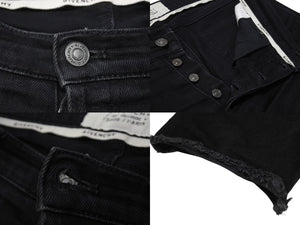 GIVENCHY ジバンシー デニムパンツ スキニー ブラック コットン 確か 30 中古 4b004419 
