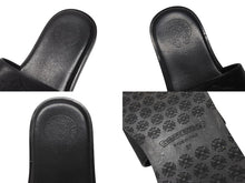 Load image into Gallery viewer, CHROME HEARTS クロムハーツ CH SLIDE CHスライド レザーサンダル サイズ37 CHプラスパッチ ホースシュー ブラック 美品 中古 4b004899