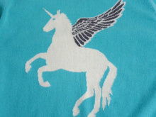 Load image into Gallery viewer, Lucien Pellat-Finet ルシアンペラフィネ ユニコーン セーター ニット グリーン カシミヤ サイズS 美品 中古 4b004420