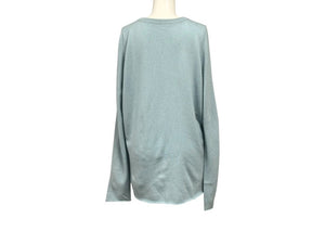 Lucien Pellat-Finet ルシアンペラフィネ ニット セーター ドッグ セーター ブルー カシミヤ 美品 中古 4b004422