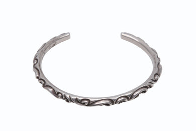 CHROME HEARTS クロムハーツ BANGLE SCOLL スクロールバンド バングル ブレスレット 重量約18.3g 1998/.925刻印 シルバー925 美品 中古 4b004425