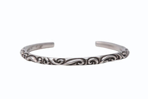 CHROME HEARTS クロムハーツ BANGLE SCOLL スクロールバンド バングル ブレスレット 重量約18.3g 1998/.925刻印 シルバー925 美品 中古 4b004425