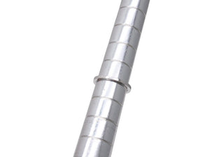 新品未使用 HERMES エルメス エヴァー シェーヌ ダンクルPM リング 指輪 重量約3.2g 9号 サイズ51 18KWG 59D0.24ct シルバー 中古 4b004483
