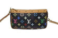 Load image into Gallery viewer, LOUIS VUITTON ルイヴィトン ポシェットアクセソワール アクセサリーポーチ M92648 モノグラム マルチカラー ブラック 美品 中古 4b004446