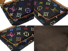 Load image into Gallery viewer, LOUIS VUITTON ルイヴィトン ポシェットアクセソワール アクセサリーポーチ M92648 モノグラム マルチカラー ブラック 美品 中古 4b004446