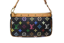 Load image into Gallery viewer, LOUIS VUITTON ルイヴィトン ポシェットアクセソワール アクセサリーポーチ M92648 モノグラム マルチカラー ブラック 美品 中古 4b004447