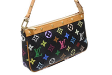 Load image into Gallery viewer, LOUIS VUITTON ルイヴィトン ポシェットアクセソワール アクセサリーポーチ M92648 モノグラム マルチカラー ブラック 美品 中古 4b004447