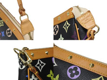 Load image into Gallery viewer, LOUIS VUITTON ルイヴィトン ポシェットアクセソワール アクセサリーポーチ M92648 モノグラム マルチカラー ブラック 美品 中古 4b004447