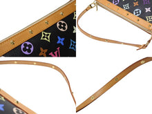Load image into Gallery viewer, LOUIS VUITTON ルイヴィトン ポシェットアクセソワール アクセサリーポーチ M92648 モノグラム マルチカラー ブラック 美品 中古 4b004447