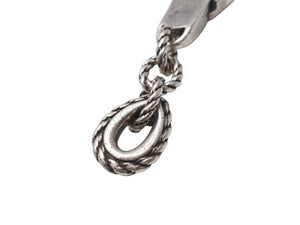 HERMES エルメス カドリーユ ヴィンテージ キーリング キーチェーン チャーム シルバー800 シルバー金具 良品 中古 4b004448