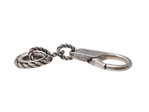 HERMES エルメス カドリーユ ヴィンテージ キーリング キーチェーン チャーム シルバー800 シルバー金具 良品 中古 4b004448