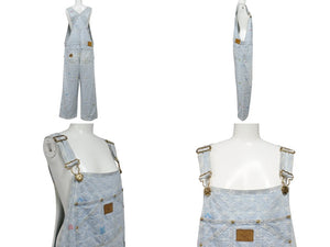 極美品 LOUIS VUITTON ルイヴィトン Tyler the Creator タイラーザクリエイター モノグラムデニム オーバーオール ブルー サイズ31 中古 4b004450