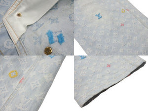 極美品 LOUIS VUITTON ルイヴィトン Tyler the Creator タイラーザクリエイター モノグラムデニム オーバーオール ブルー サイズ31 中古 4b004450