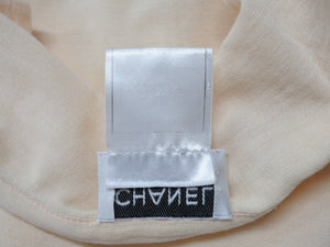 CHANEL シャネル ノースリーブ トップス P12688V07326 サイズ38 ココマーク ベージュ セーラー型 美品 中古 4b004451