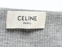 Load image into Gallery viewer, 極美品 CELINE セリーヌ クロップド カーディガン トップス 2A67S237P サイズXS 刺繍ロゴ ニット グレー 中古 4b004453