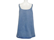 Load image into Gallery viewer, 極美品 PRADA プラダ オーガニックデニム ミニドレス GFA122 サイズ36 トライアングルロゴ インディゴブルー 中古 4b004454