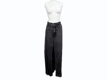 画像をギャラリービューアに読み込む, Alexander Wang アレキサンダーワン スカート デニムスリットマキシスカート 413910 コットン ブラック サイズ24 美品 中古 4b004455 