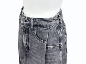 Alexander Wang アレキサンダーワン スカート デニムスリットマキシスカート 413910 コットン ブラック サイズ24 美品 中古 4b004455 