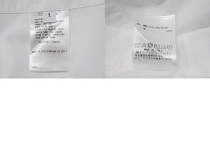 THOM BROWNE トムブラウン オックスフォードクラシックボタンダウンシャツ MM225A-00139100 コットン ホワイト サイズ1 美品 中古 4b004456