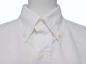 THOM BROWNE トムブラウン オックスフォードクラシックボタンダウンシャツ MM225A-00139100 コットン ホワイト サイズ1 美品 中古 4b004456