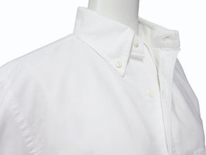 THOM BROWNE トムブラウン オックスフォードクラシックボタンダウンシャツ MM225A-00139100 コットン ホワイト サイズ1 美品 中古 4b004456
