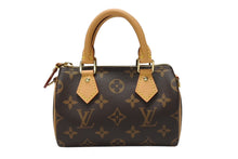 Load image into Gallery viewer, 未使用 LOUIS VUITTON ルイヴィトン ナノスピーディ ハンドバッグ 2WAYバッグ M81085 モノグラム PVC レザー 中古 4b004457