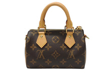 Load image into Gallery viewer, 未使用 LOUIS VUITTON ルイヴィトン ナノスピーディ ハンドバッグ 2WAYバッグ M81085 モノグラム PVC レザー 中古 4b004457