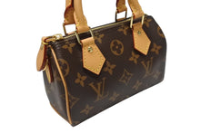 Load image into Gallery viewer, 未使用 LOUIS VUITTON ルイヴィトン ナノスピーディ ハンドバッグ 2WAYバッグ M81085 モノグラム PVC レザー 中古 4b004457