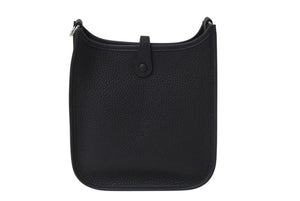 新品未使用 HERMES エルメス エブリン TPM ショルダーバッグ ブラック K刻 トリヨンクレマンス シルバー金具 中古 4b004458