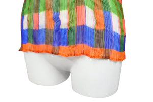 極美品 ISSEY MIYAKE ME イッセイミヤケ ノースリーブ カットソー IM09-FJ926 マルチカラー 中古 4b004462