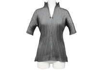 画像をギャラリービューアに読み込む, 極美品 ISSEY MIYAKE ME イッセイミヤケ スリーブ 総柄 カットソー IF62FJ21902 グレー 中古 4b004463