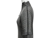 画像をギャラリービューアに読み込む, 極美品 ISSEY MIYAKE ME イッセイミヤケ スリーブ 総柄 カットソー IF62FJ21902 グレー 中古 4b004463