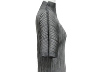 画像をギャラリービューアに読み込む, 極美品 ISSEY MIYAKE ME イッセイミヤケ スリーブ 総柄 カットソー IF62FJ21902 グレー 中古 4b004463