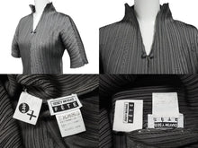 画像をギャラリービューアに読み込む, 極美品 ISSEY MIYAKE ME イッセイミヤケ スリーブ 総柄 カットソー IF62FJ21902 グレー 中古 4b004463